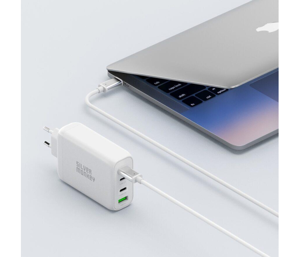 Silver Monkey Ładowarka sieciowa GaN 130W USB-C PD + USB 3.0 QC - 1065080 - zdjęcie 5